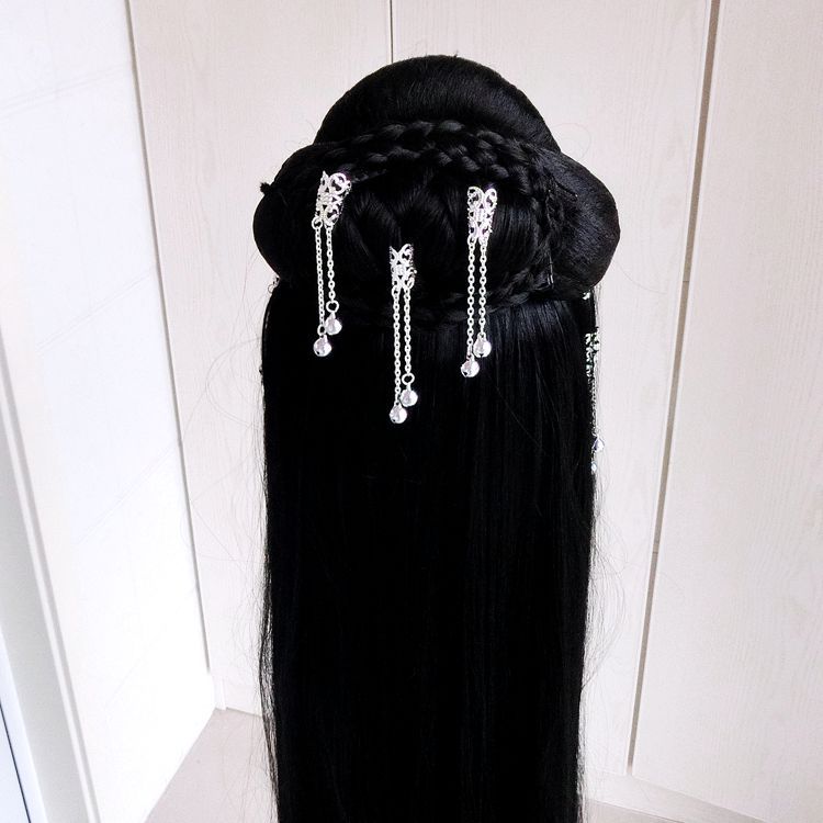Phong cách cổ đại hàn trang trí tóc phụ kiện cổ áo phụ kiện nữ siêu cổ tích tinh tế cô dâu tua tóc kẹp tóc hình chữ U kẹ
