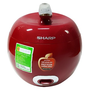 Nồi cơm điện sharp ks-a08v-r - đỏ - hàng chính hãng