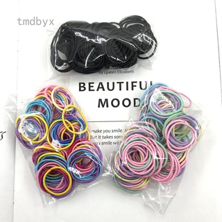 Tmdbyx set 100 dây thun buộc tóc 3cm cho bé gái