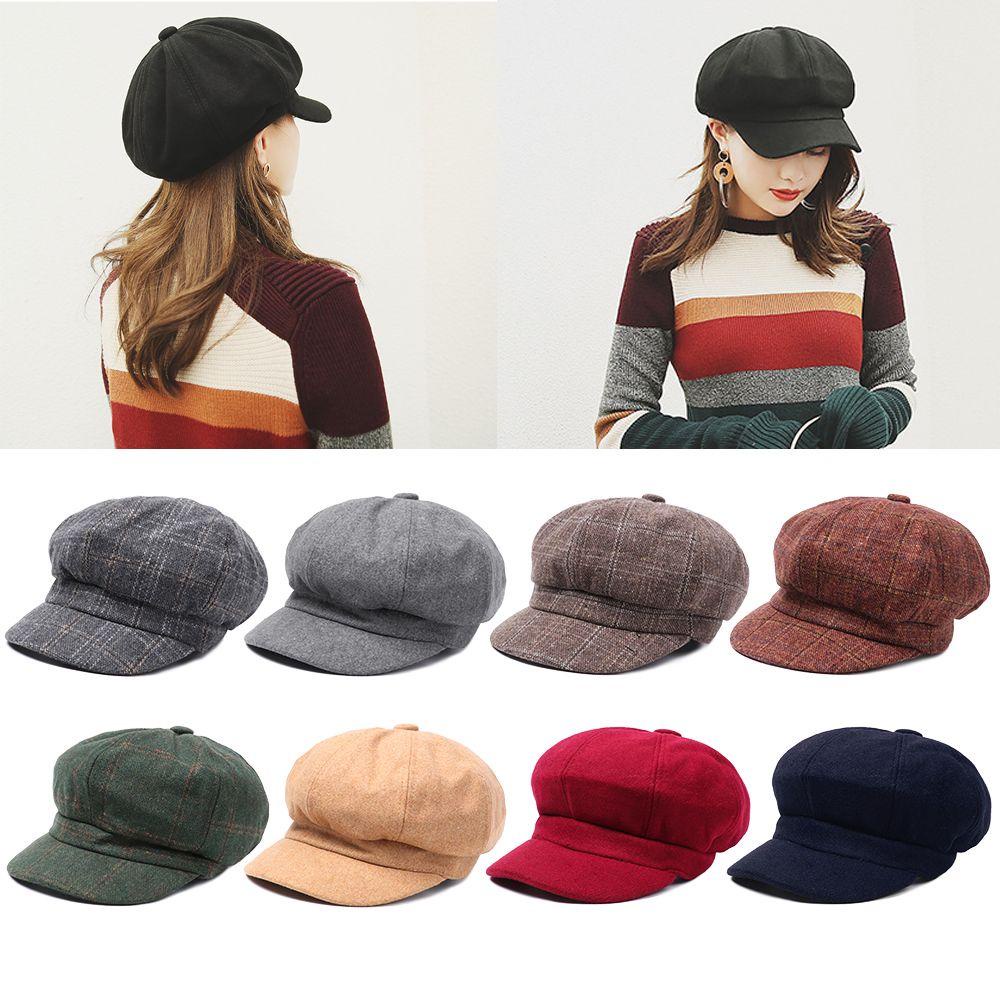 Xiantin Mũ Beret Hình Bát Giác Thời Trang Thu Đông Dành Cho Nữ