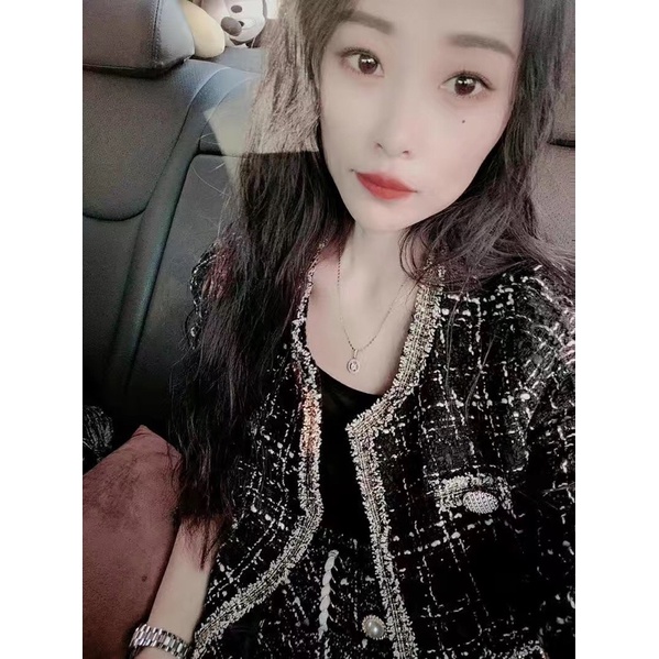 Áo dạ tweed Quảng Châu siêu xinh