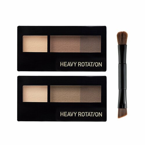 Bột Tán Chân Mày Siêu Mịn, Màu Sắc Tự Nhiên Kissme Heavy Rotation Natural Powder 2.3g