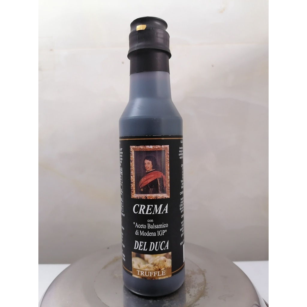 HẠN SỬ DỤNG 5/8/2023 [Chai 250ml – TRUFFLE] GIẤM KEM VỊ NẤM Crema [Italia] ACETO DEL DUCA Glaze with Balsamic Vinegar of