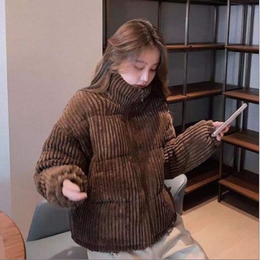 Áo khoác len nhung khóa kéo dày dặn cực xinh Hàn Quốc | BigBuy360 - bigbuy360.vn