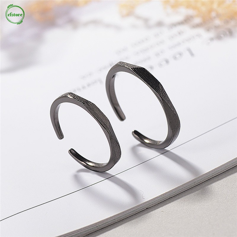Nhẫn hở tùy chỉnh kích thước thiết kế đơn giản thời trang cho cặp đôi
