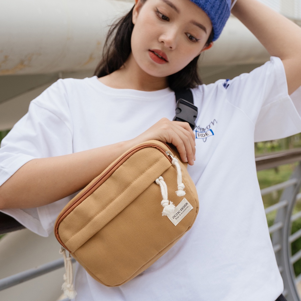 Túi bao tử đa năng nhiều ngăn vải canvas cá tính Moon Bag | Ziczac Design