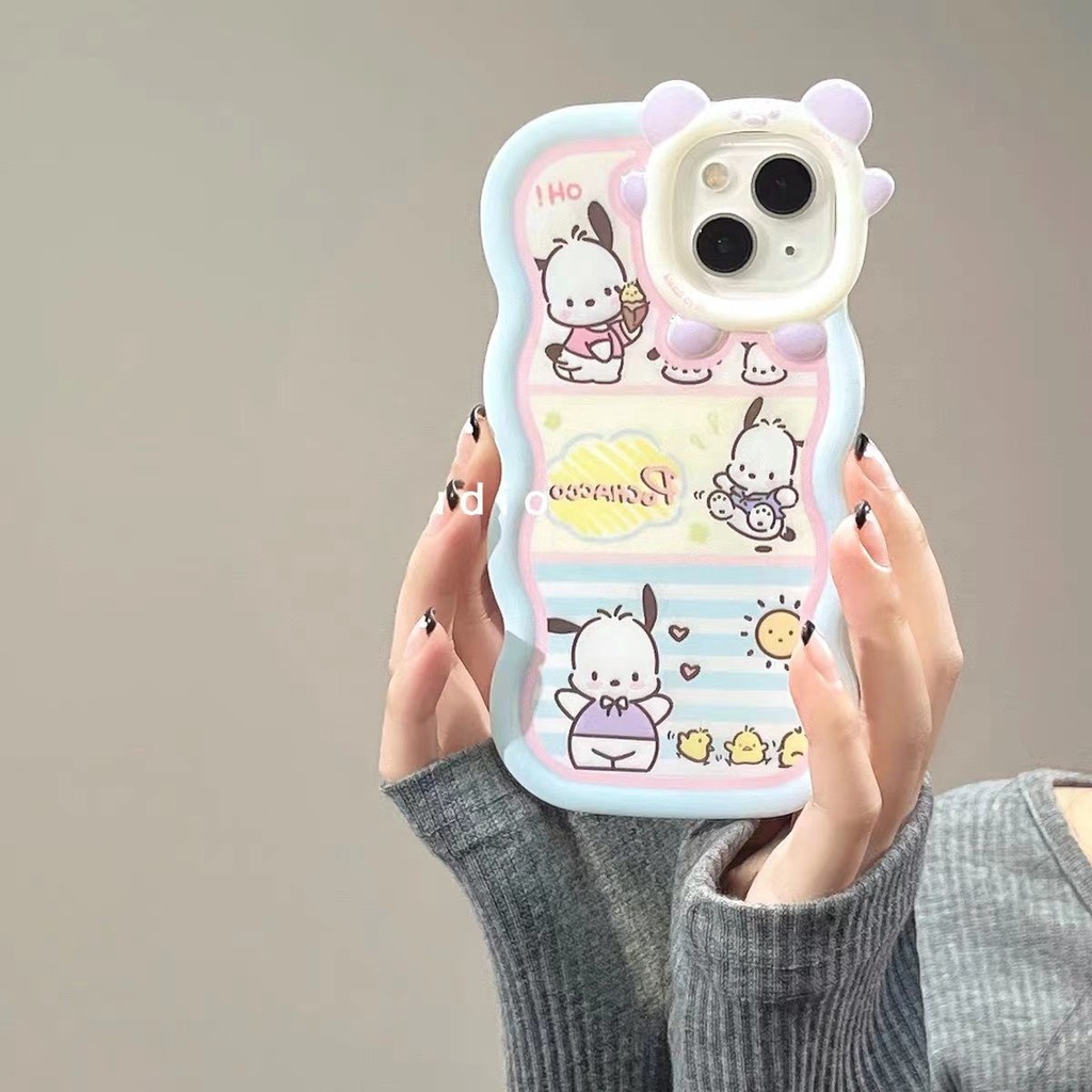 Ốp lưng i phone camera nơ robot gợn sóng chó pochacco- thỏ melody 7plus/8plus/x/xs/xsmax/11/12/13 pro/max/plus - Dino ca