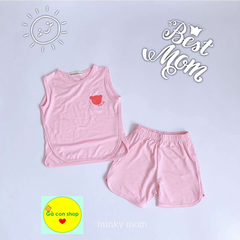 Set bộ bé thun lạnh sát nách balo màu size đại