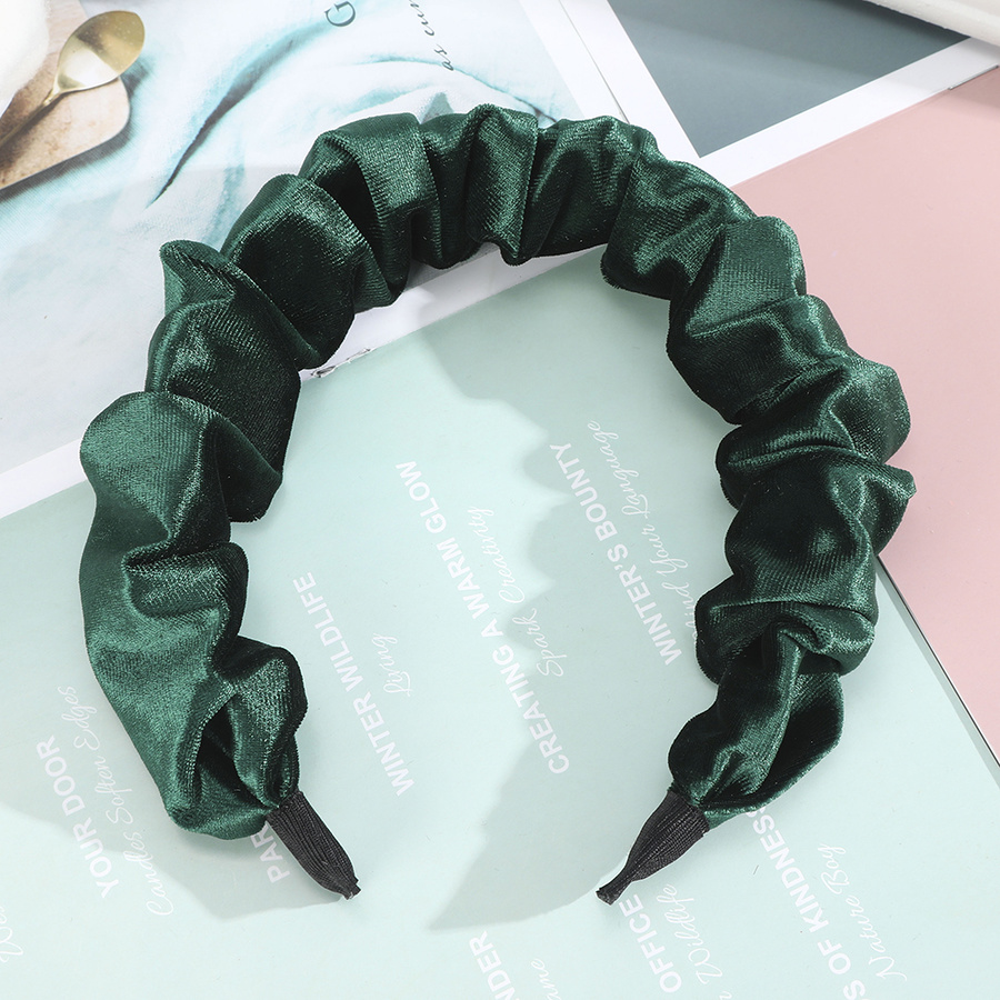 Băng đô nhung màu trơn phong cách retro Hàn Quốc xinh xắn