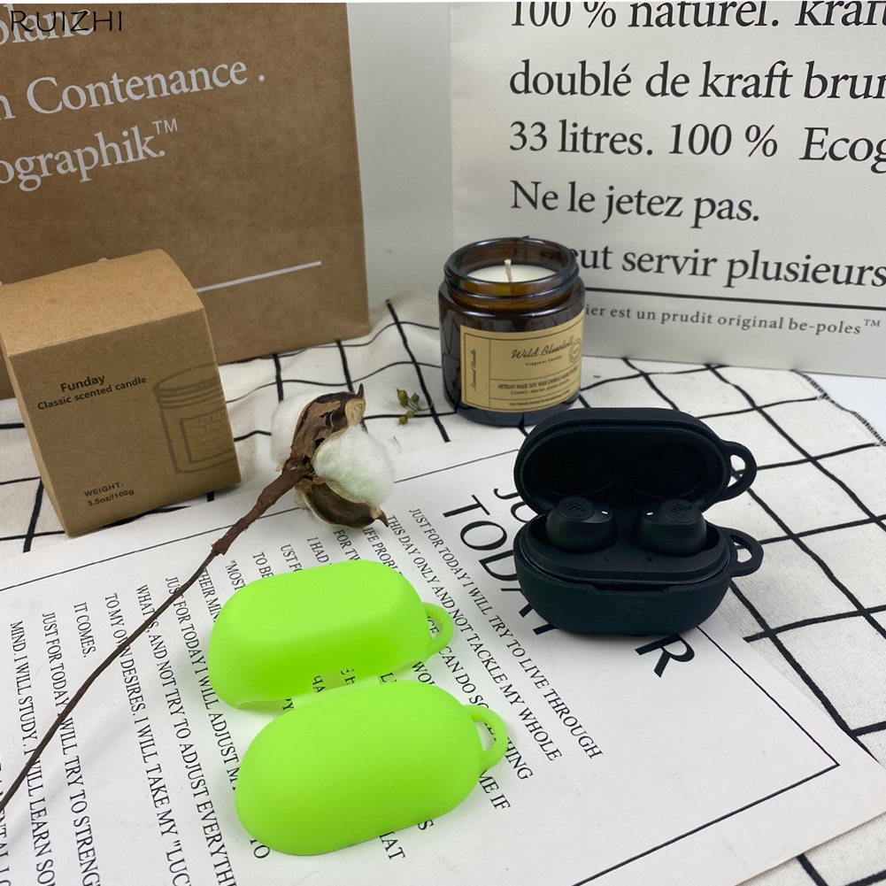 Vỏ bảo vệ hộp sạc tai nghe JBL Tune 115TWS bằng silicone kèm móc cho JBL Tune 115TWS