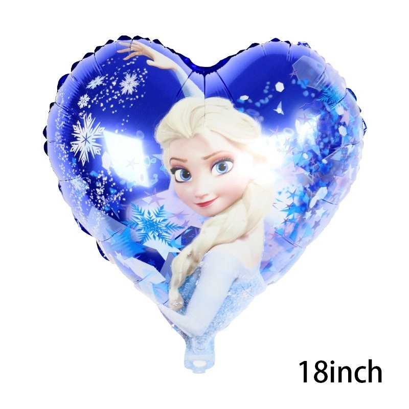 1 Bong Bóng Nhôm Hai Mặt Hình Công Chúa Elsa Anna Trang Trí Tiệc Sinh Nhật Cho Bé