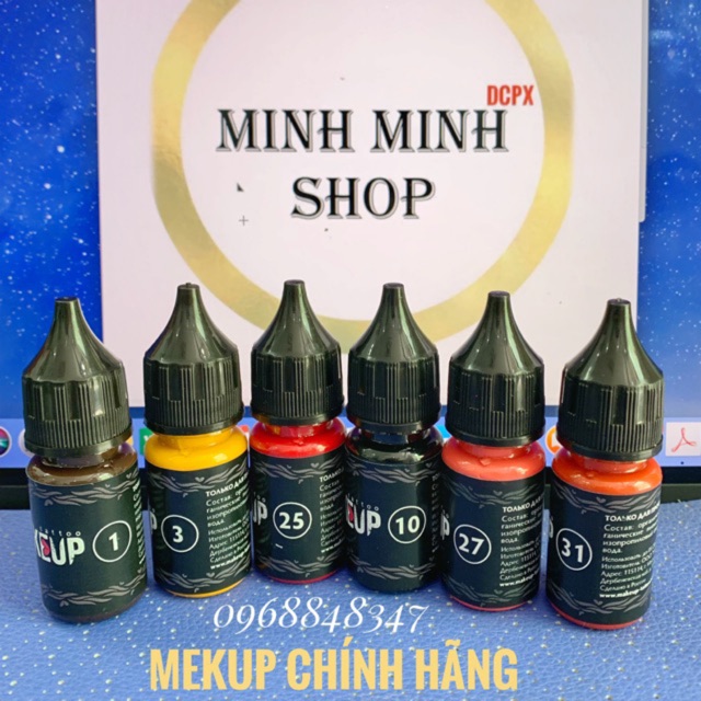 Mưc mekup /mực phun xăm mày môi mí _mực nhâp khẩu nga