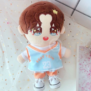 Búp Bê Nhồi Bông Hình Ngôi Sao Bóng Rổ 20cm Tiểu Chiến Xiao Zhan Bts Exo Lisa Jennie