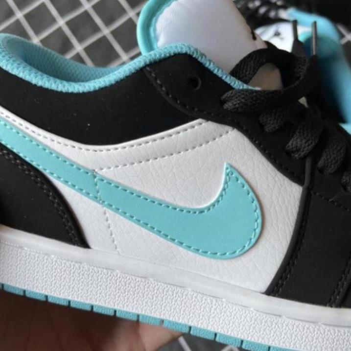 Giày Jordan Cổ thấp Nam Nữ, Giày JD Jordan 1 low Xanh Ngọc Thời Trang Full Box Bill ! .em1