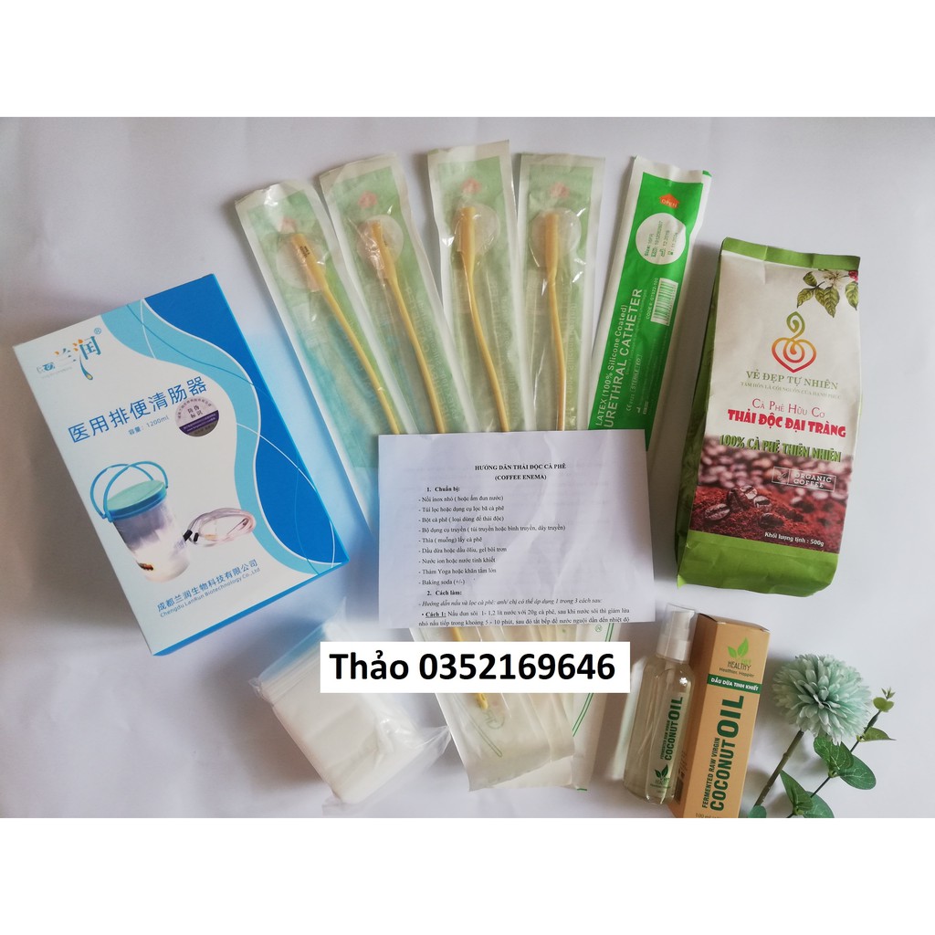 Combo 10 Dây truyền Silicone GREETMED® thải độc đại tràng cà phê Coffee Enema,