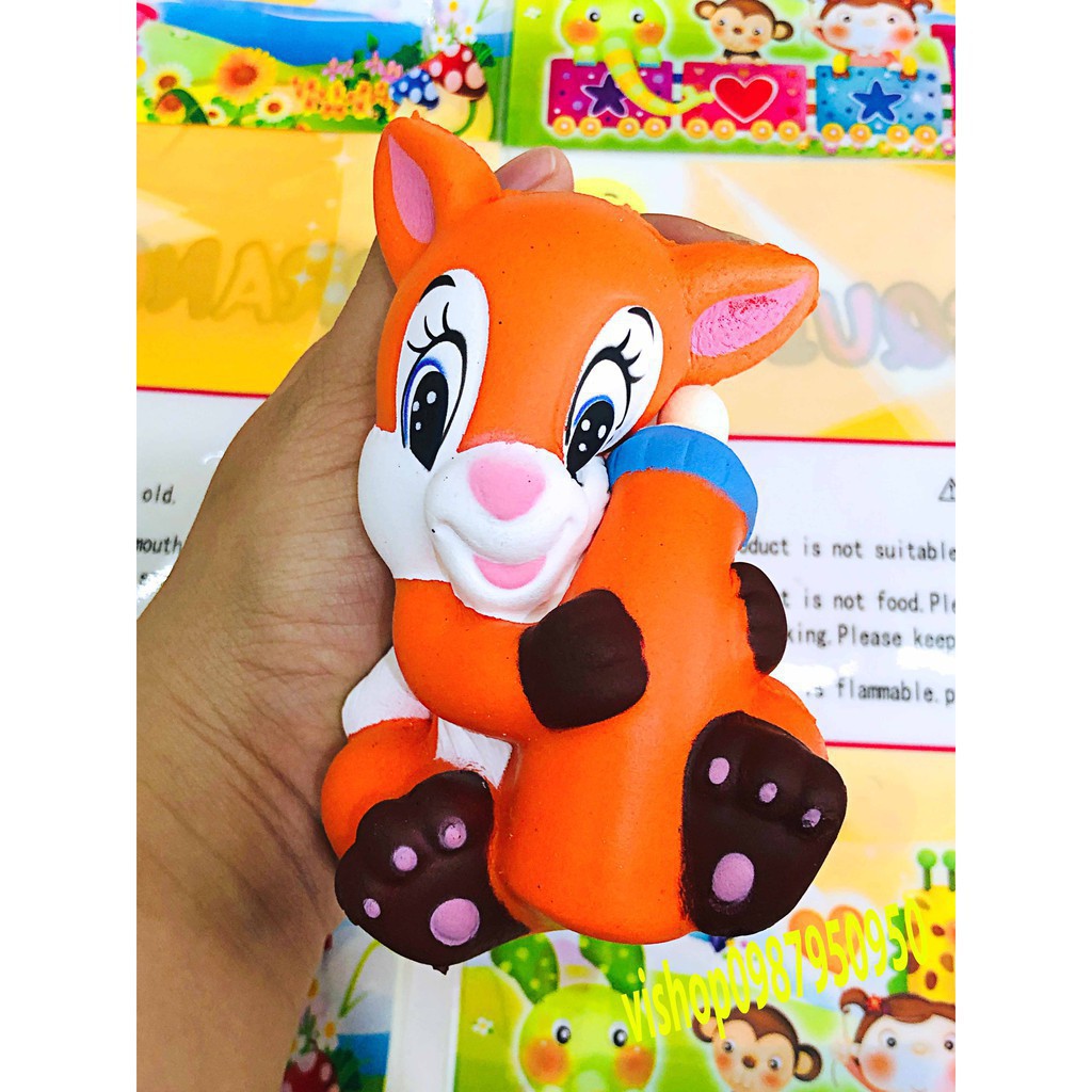 SQUISHY CÁO ÔM BÌNH SỮA