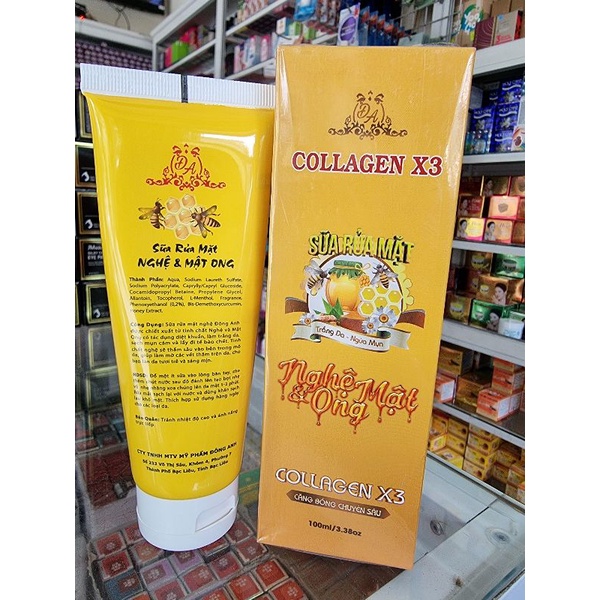 sữa rửa mặt collagen x3 đông anh 100ml ( chuẩn cty )