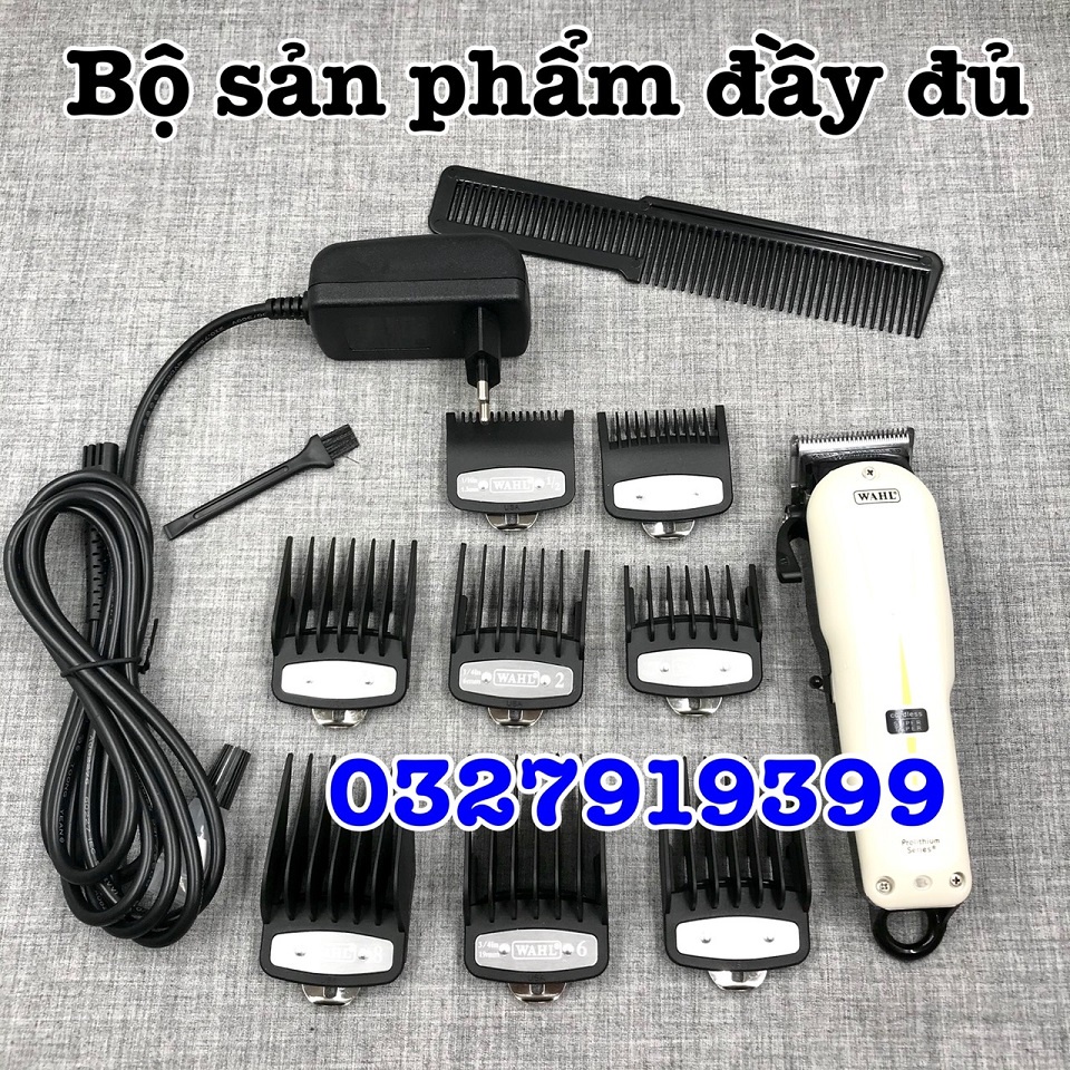 ✅freeship✅ Tông đơ cắt tóc cao cấp WAHL Super Taper lưỡi kép - 8 cữ
