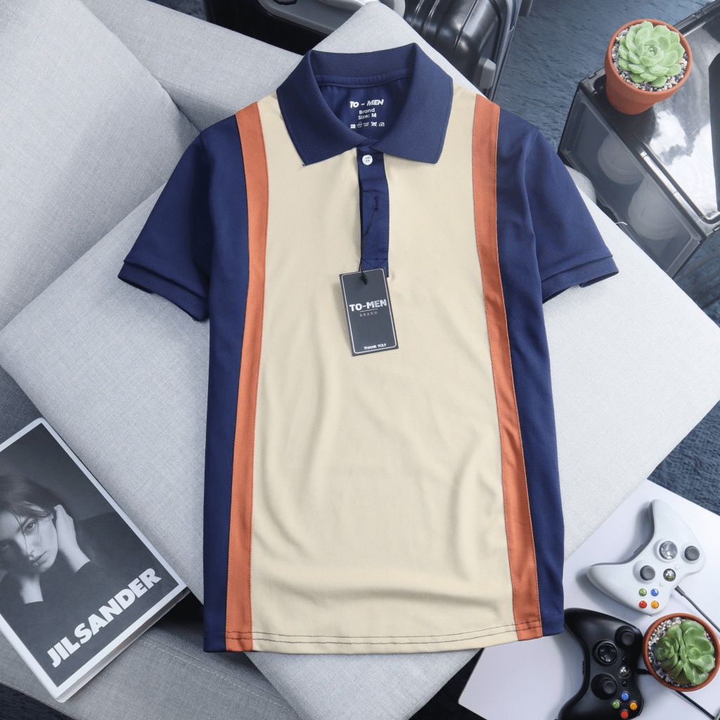 Áo Thun Nam Polo Phối Màu Đẹp Mắt Thiết Kế Cổ Trụ Cài Nút Lịch Lãm Chất Cotton Mềm Co Giãn Tốt Mặc Đẹp NEW UNISEX