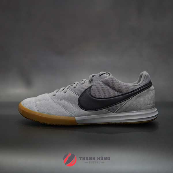【Giày chạy thể thao】GIÀY ĐÁ BÓNG CHÍNH HÃNG NIKE TIEMPO PREMIER II SALA – AV3153-009 – XÁM KHÓI