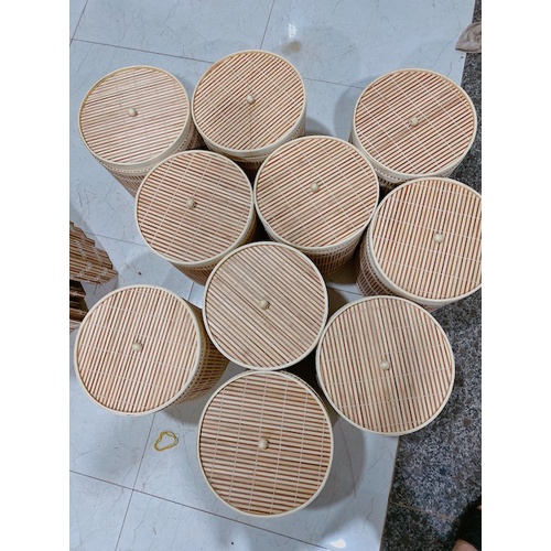 Thùng Rác Bằng Tre - Thùng Tre Nhỏ Đựng Đồ - Bamboo Waste Paper Bin