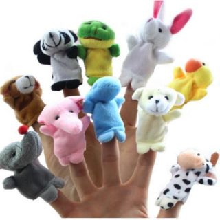 10 con thú bông xỏ ngón tay