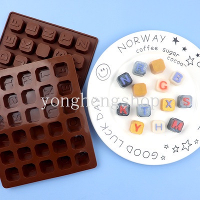 Khuôn Silicone làm bánh tạo hình chữ cái tiếng Anh 3D độc đáo tiện dụng