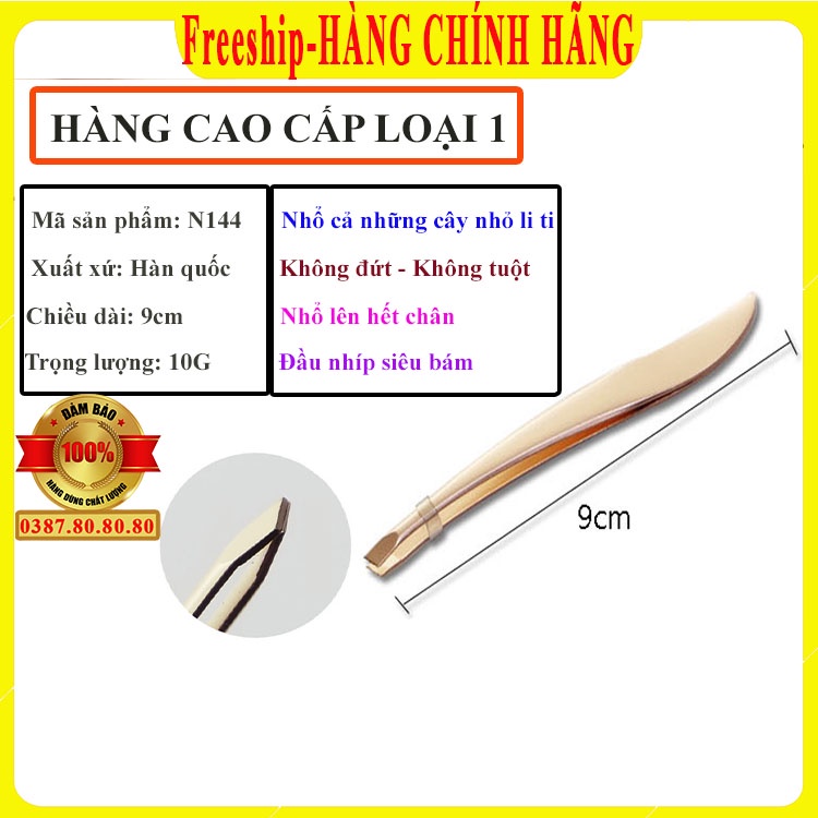 [ NHỔ HẾT CHÂN CÂY MỚI MỌC] Nhíp nhổ lông nách cao cấp / Nhíp nhổ râu nhổ tóc bạc tóc sau tận gốc không đứt, siêu bám