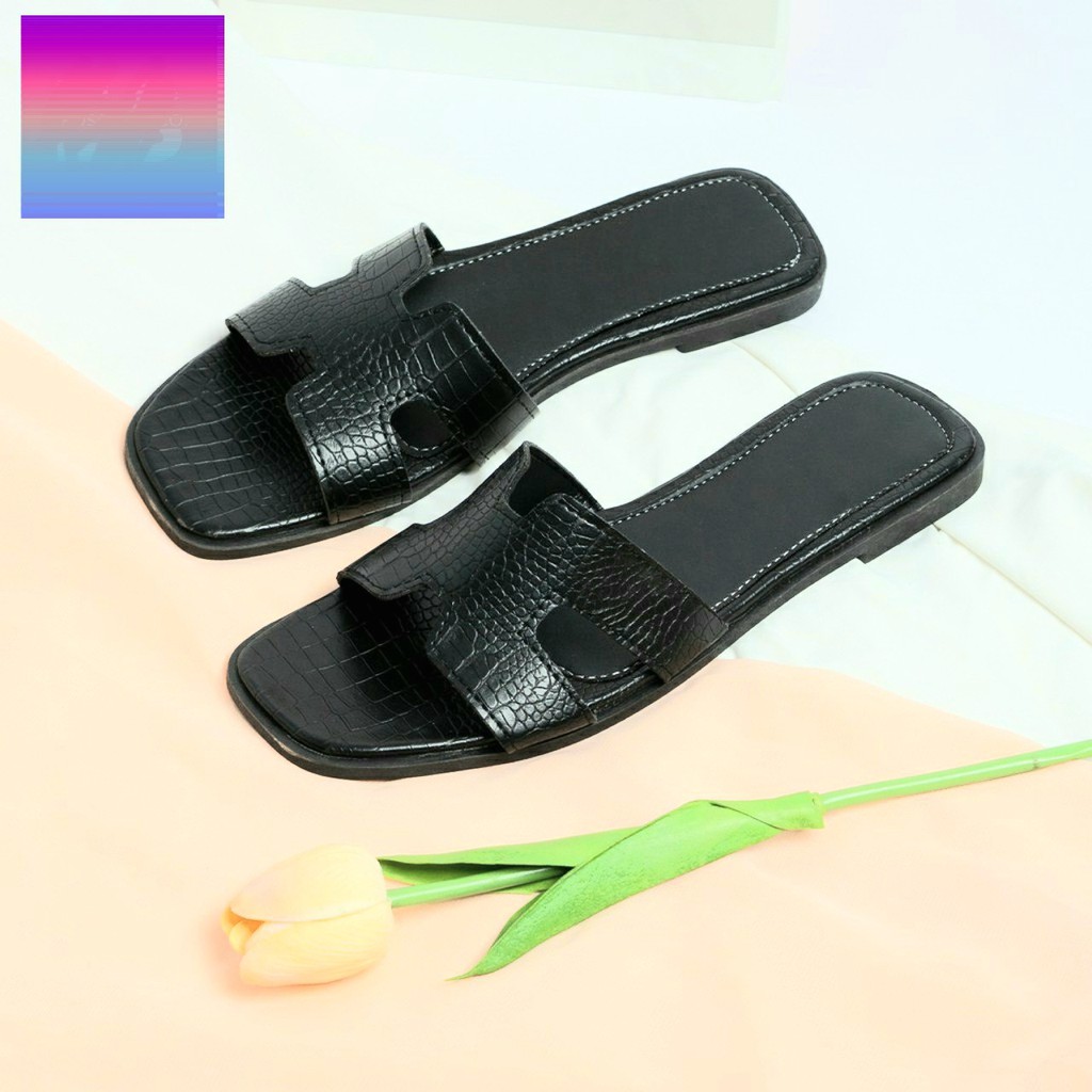 Dép xẹp thời trang chữ H size lớn big size 40 41 42 43 44