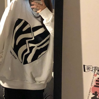 Thun nỉ dài tay mùa đông áo nữ dáng dộng thoải mái SP799