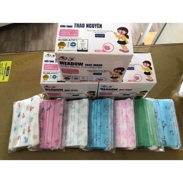 Khẩu trang y tế trẻ em 3 lớp