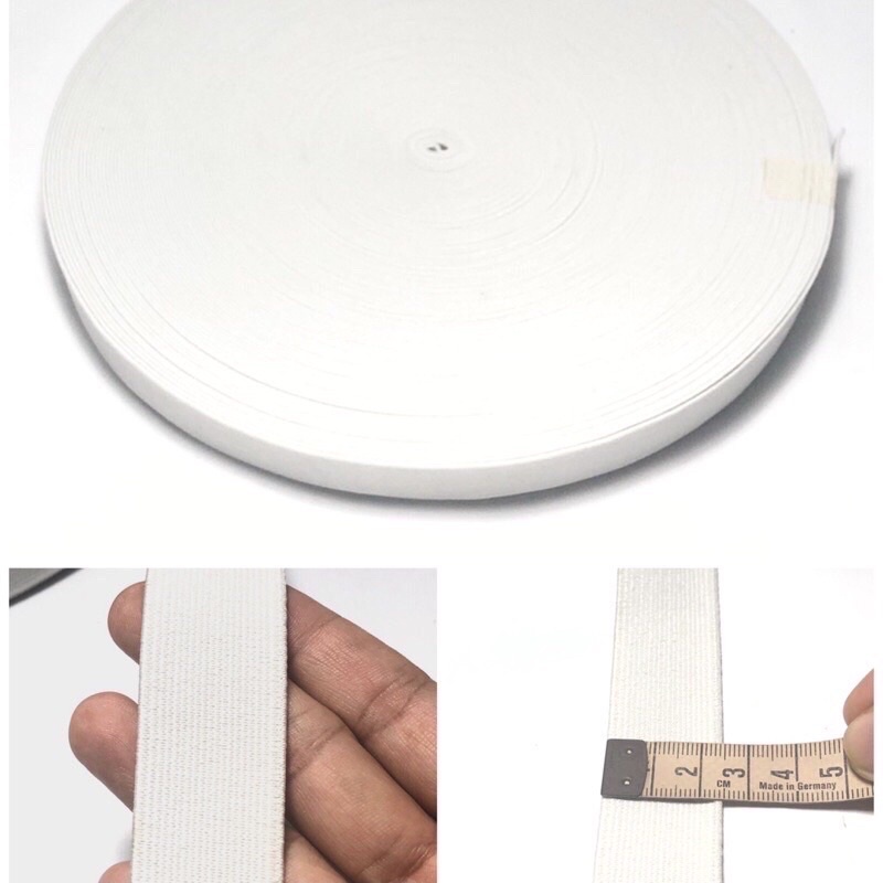 10 mét - Thun 2,5cm chắc chắn co giãn tốt dùng trong thời trang, sp handmade, cố định sp