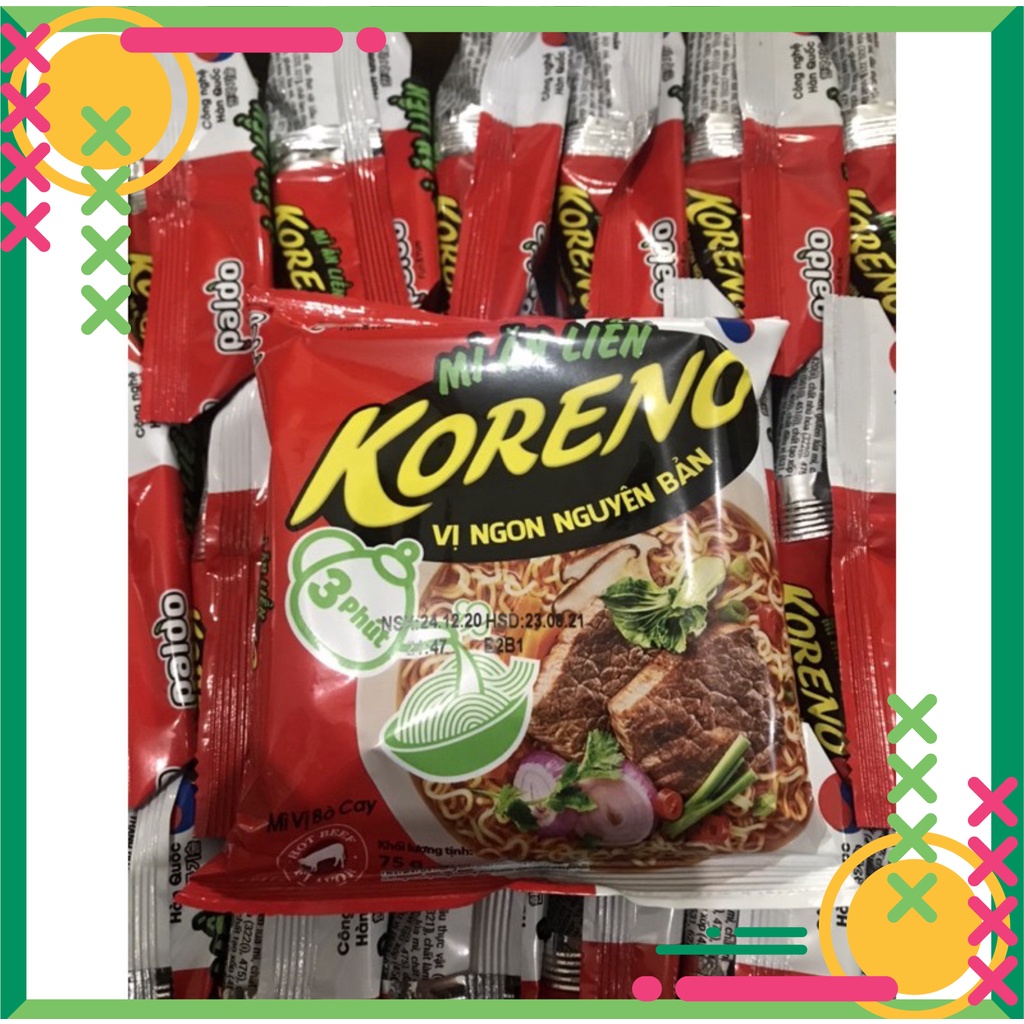 Mỳ Koreno Up 3 Phút Vị Bò Cay 75g chính hãng | BigBuy360 - bigbuy360.vn