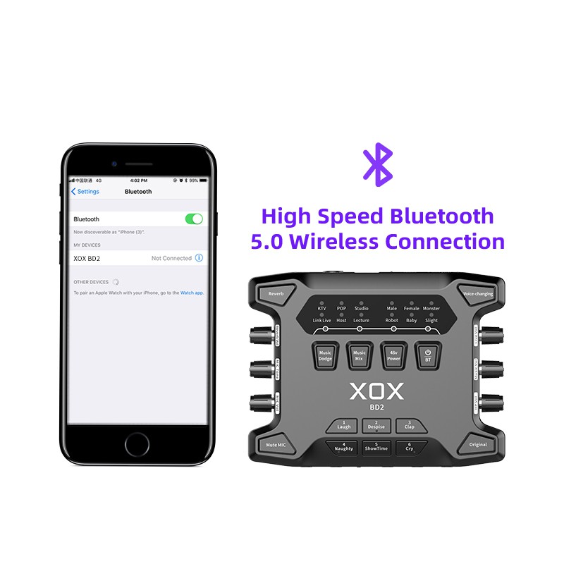 Sound Card Bluetooth/48V XOX BD2 - Có hàng sẵn