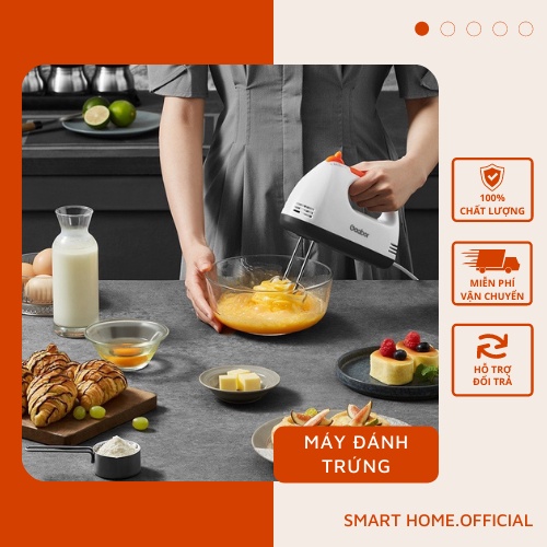Máy đánh trứng cầm tay scarlett 7 tốc độ Ecozy mini đa năng trộn bột làm bánh