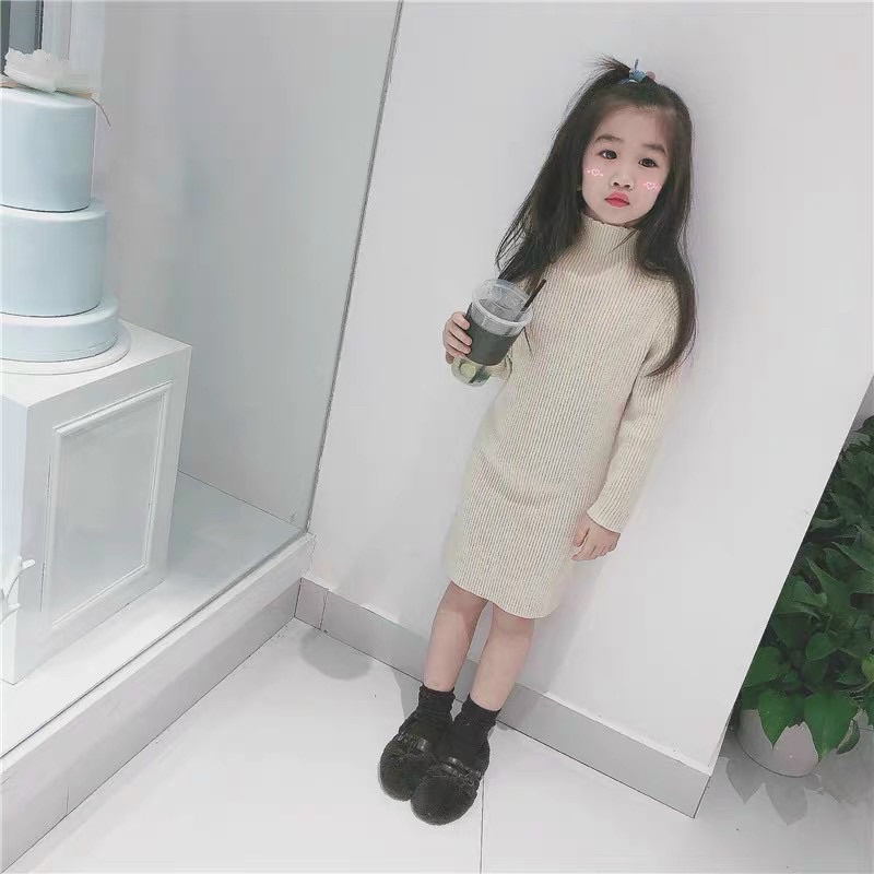 Sét váy len Body+ áo khoác lông ngoài bé gái 8-28kg