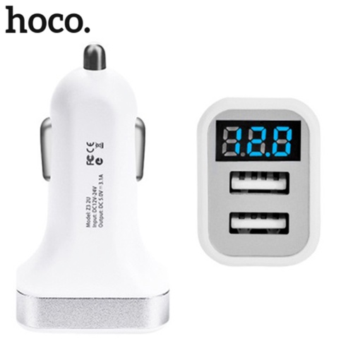Tẩu Sạc Xe Hơi Hoco Z32 CỔNG USB + LED HIỂN THỊTẩu Sạc Ô tô Có Đèn Led - Bảo Hành Chính Hãng 12T