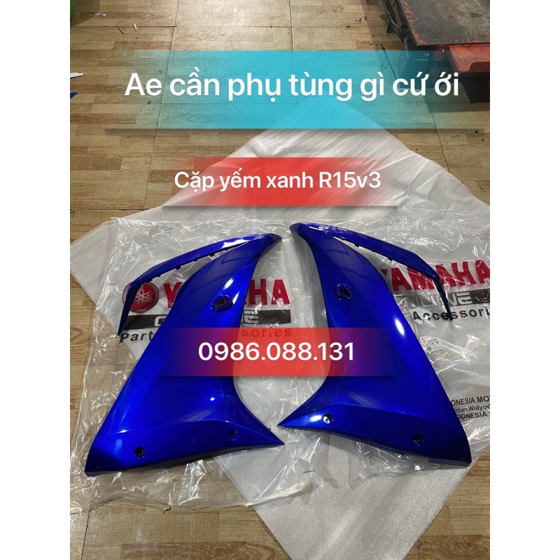 cặp yếm xanh R15v3 zin chính hãng