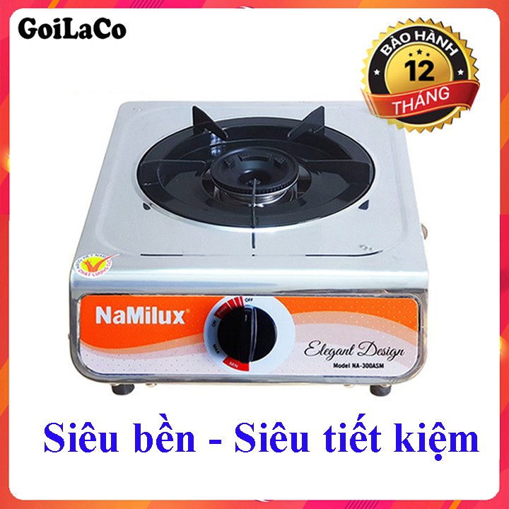 [Mã ELMS05 giảm 5% đơn 300k]Bếp ga đơn Namilux NA300ASM, Lửa xanh và Tiết kiệm gas