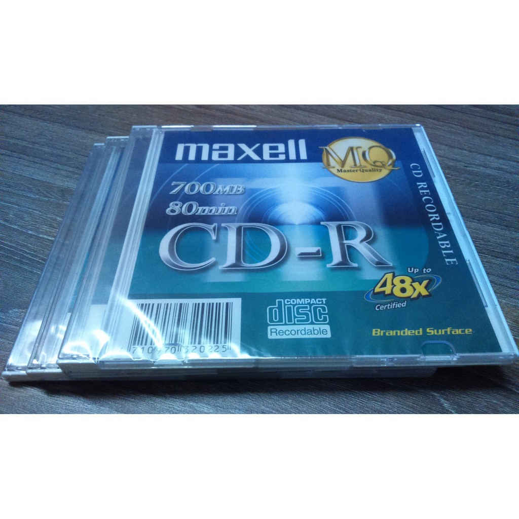 Đĩa Trắng CD-R 700MB 80min Up to 48x speed MAXELL (1 chiếc )