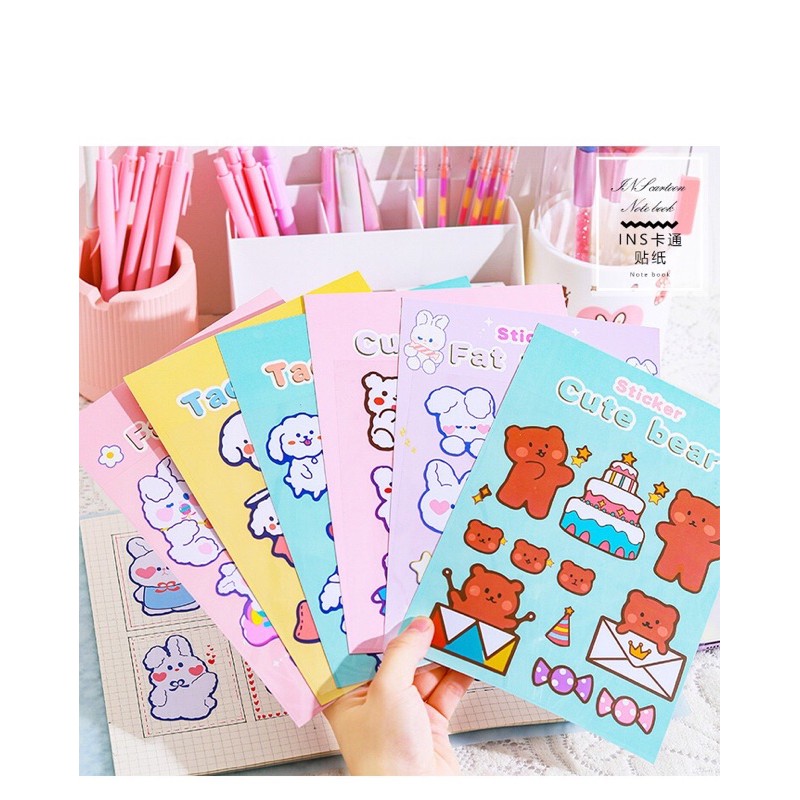 Sticker17 hình dán cute, sticker trang trí