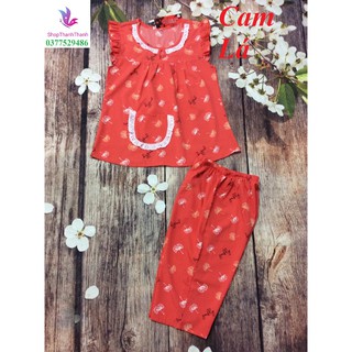 HOA LÁ Đồ bộ mặc nhà Big Size cao cấp Cotton Trơn