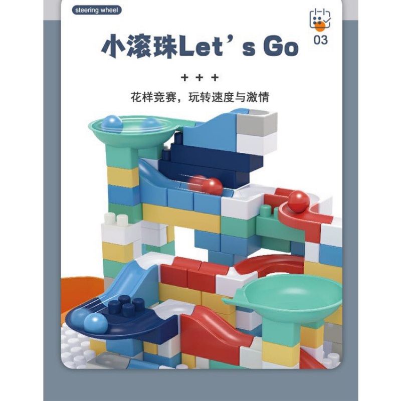 [Hot] Bàn lego cầu trượt thả bi cho bé