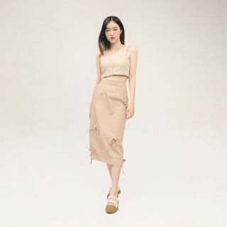 Nounouka - chân váy chữ a đính nơ - fileja skirt