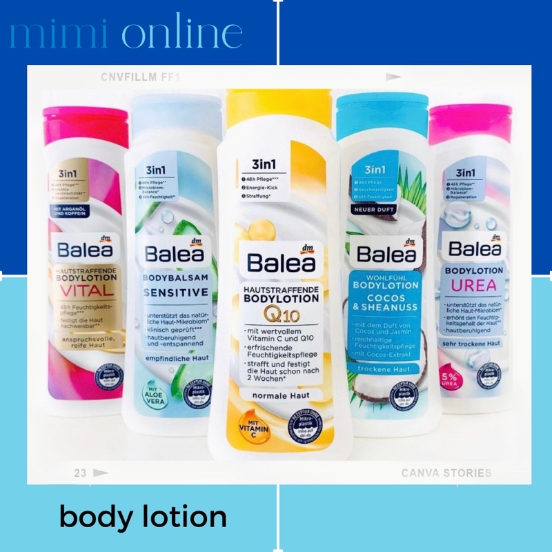 dưỡng thể body lotion balea Q10