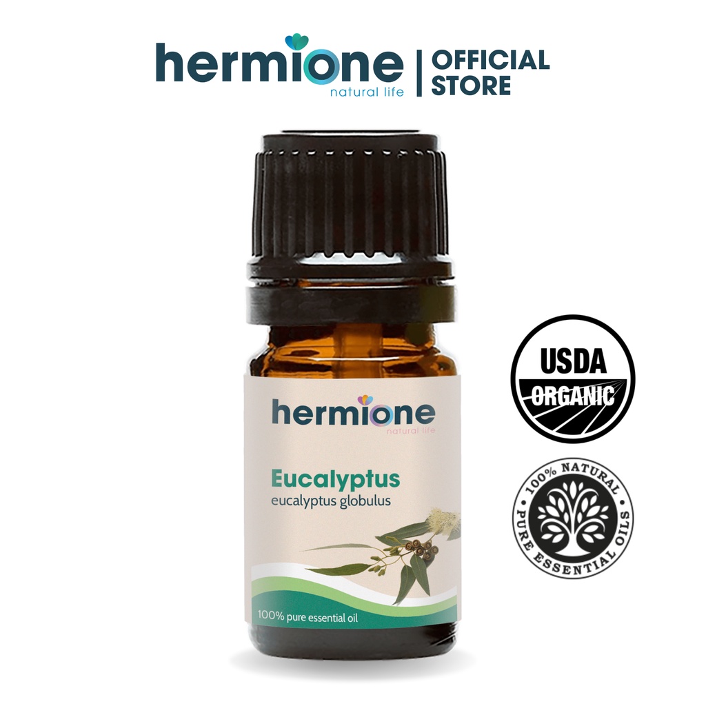Tinh Dầu Khuynh Diệp Eucalyptus Hermione Natural Life, Cao Cấp Nhập Khẩu, 100% Thiên Nhiên Nguyên Chất, Xông Thơm Phòng