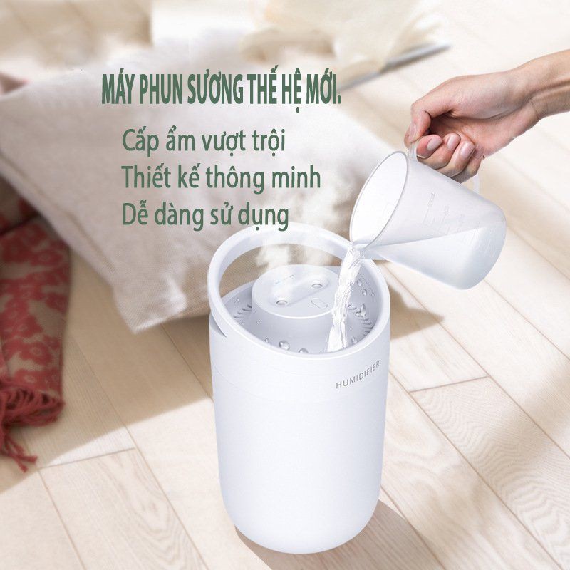 Máy phun sương tạo ẩm không khí trong phòng điều hòa khuếch tán tinh dầu dung tích 3lit Humidifier