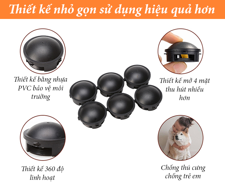 Hộp diệt gián Nhật Bản 12 viên an toàn,  không gây độc hại diệt sạch gián khử mùi hôi khó chịu