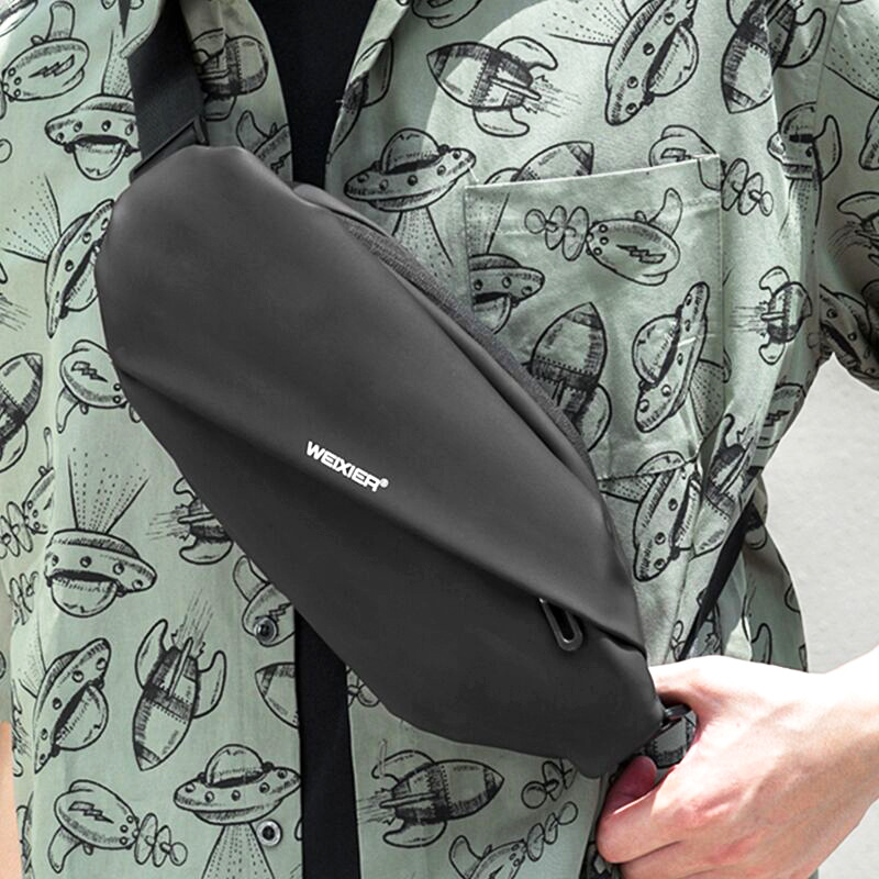 Túi đeo chéo ngực Weixier sức chứa lớn đa chức năng thời trang thể thao cho nam