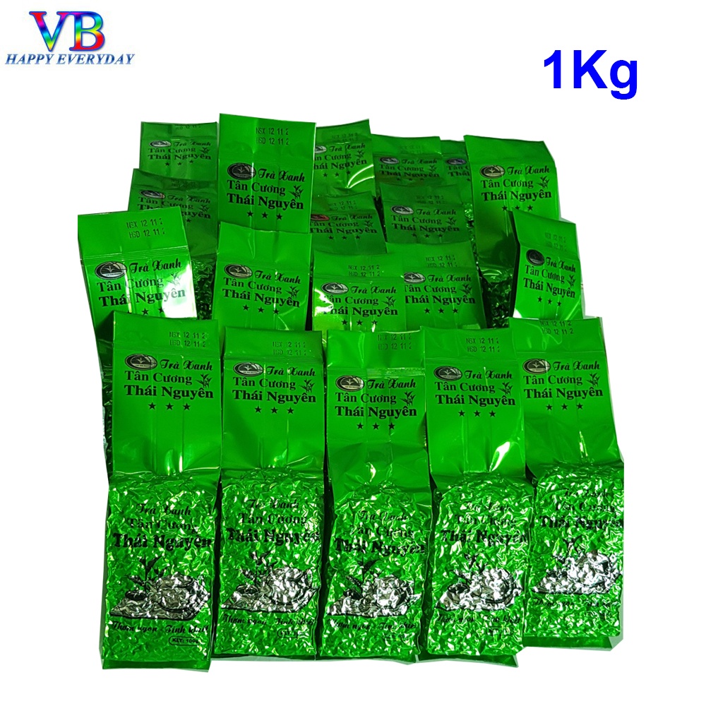 Trà bắc Tân Cương Thái Nguyên gói 100g*10 GÓI hút chân không (1Kg) Xanh thơm ngon tinh khiết